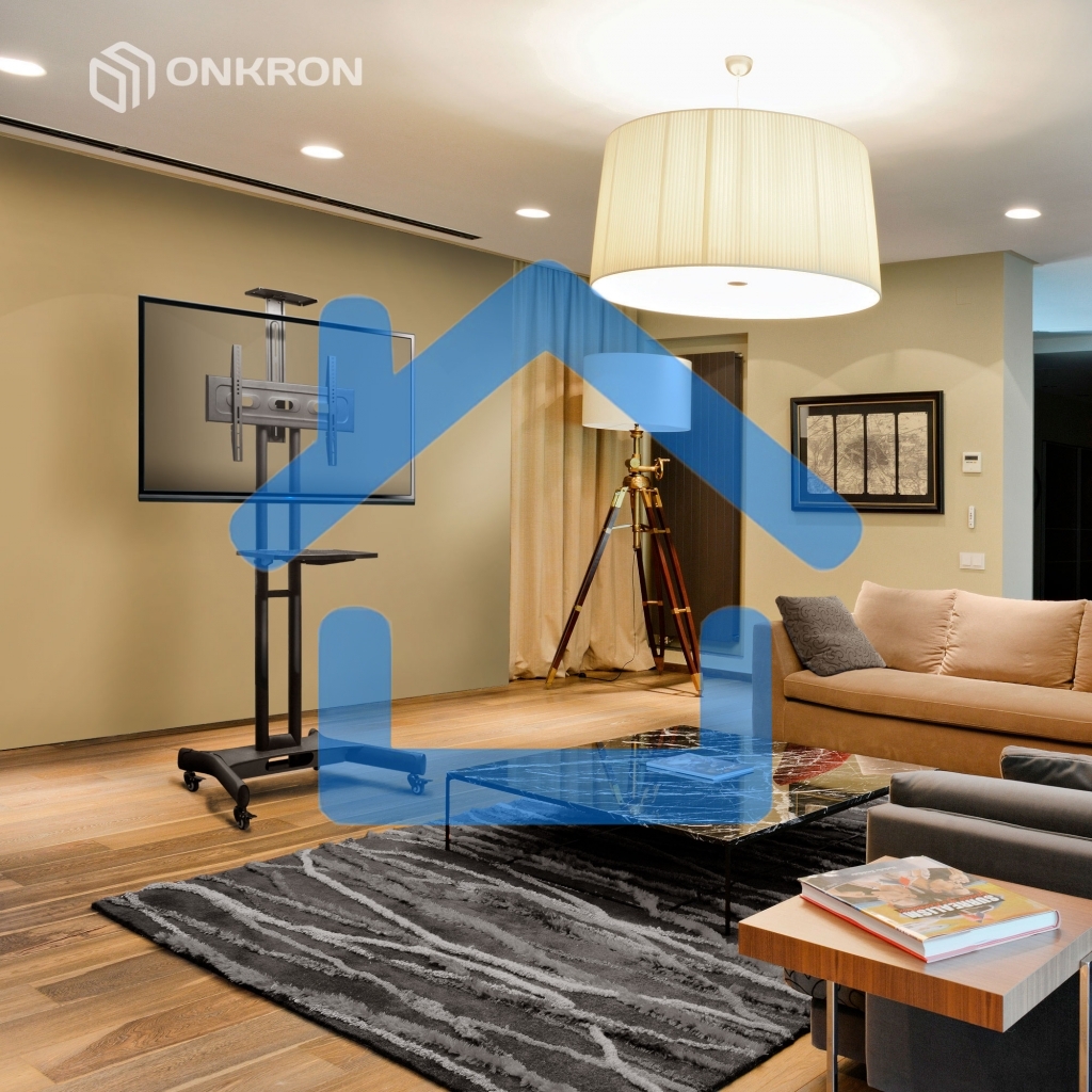 Мобильная стойка ONKRON TS1551 черный