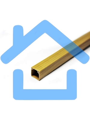 Кабель-канал 12х12 L2000 пластик с двойным замком сосна УралПак КК-3112012-200