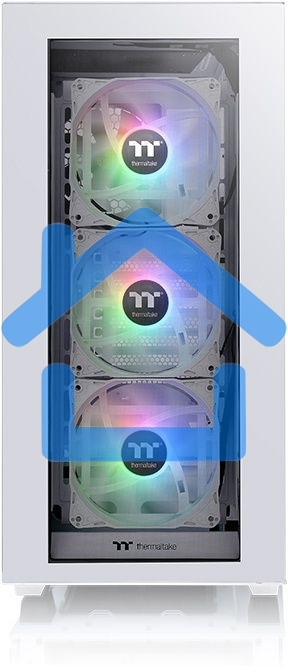 Компьютерный корпус Thermaltake Divider 300 TG ARGB белый без БП ATX 2x120мм 2xUSB 3.0 audio front door bott PSU