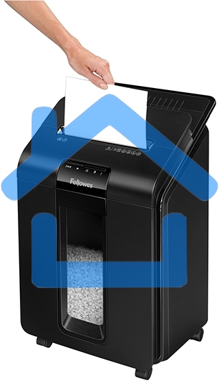 Шредер Fellowes AutoMax 100M (секр.P-4)/фрагменты/100лист./23лтр./скрепки/скобы/пл.карты