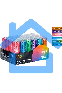 Батарея Deli Rio AA (4шт) спайка