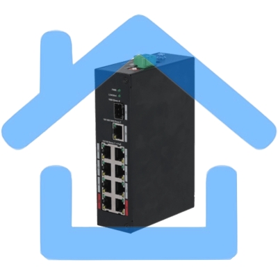 Коммутатор Dahua DH-PFS3110-8ET-96 неуправляемый