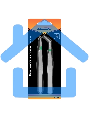 Набор пинцетов из нержавеющей стали, 2 шт. Sparta