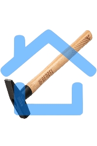 Молоток слесарный Denzel 300 г, кованый квадратный боек, буковая рукоятка