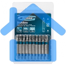 Набор бит PH3х50, сталь S2, 10 шт. Gross