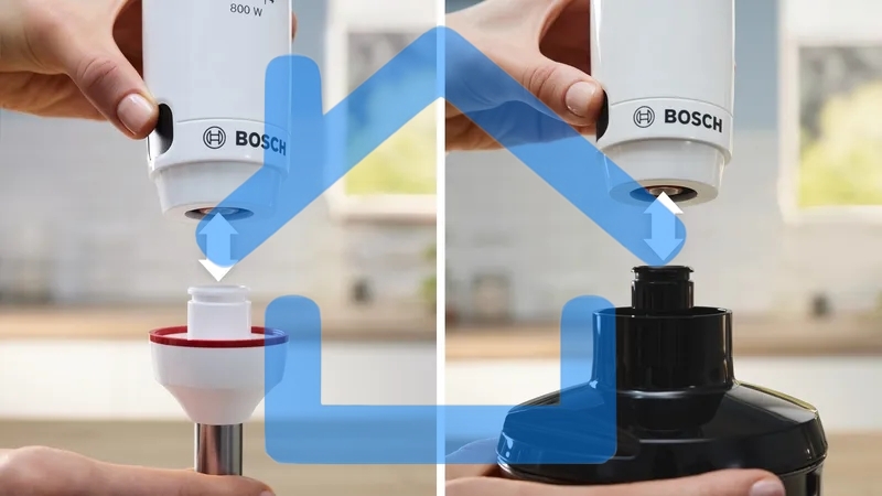 Блендер погружной Bosch MSM4W421 800Вт белый