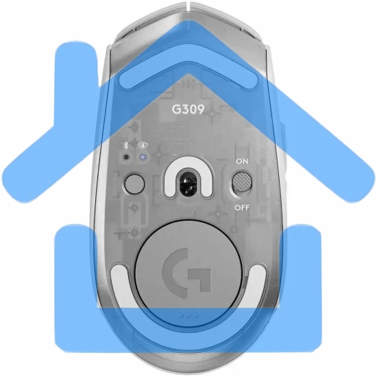 Мышь беспроводная Logitech G309 Lightspeed белый, 25600 dpi, радиоканал, Bluetooth, USB, кнопки - 6