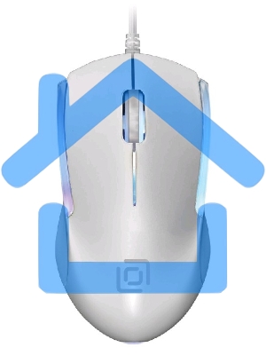 Мышь проводная Oklick 245M белый, 1000 dpi, USB, кнопки - 3