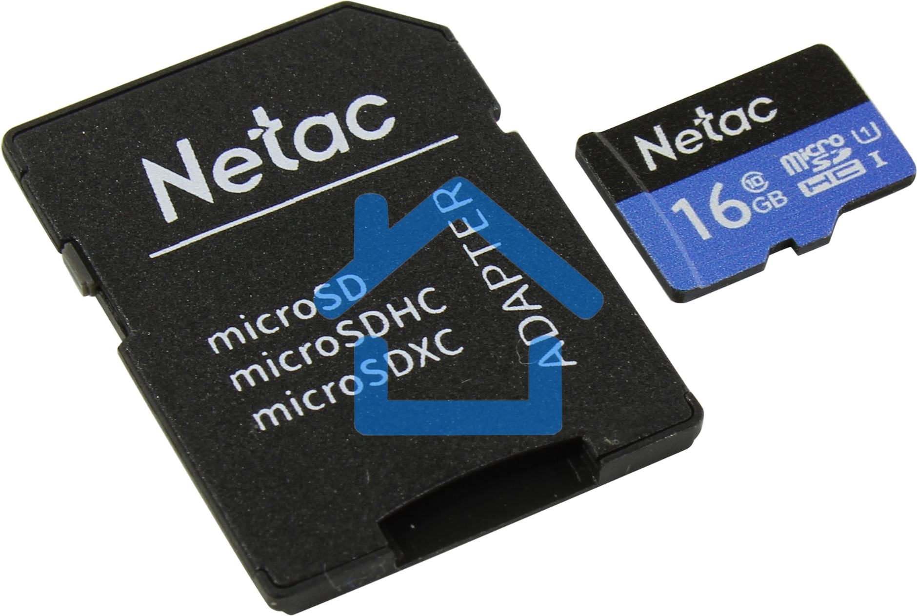 Флеш карта microSDHC 16Gb Netac P500 <NT02P500STN-016G-R> (с SD адаптером) 80MB/s