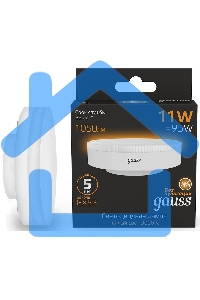 Лампа светодиодная GX53 11Вт 3000К 1050лм