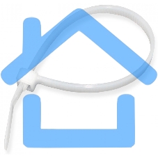 Стяжка нейлоновая Hyperline GTR-200STC открывающаяся, безгалогенная (halogen free), 200x4.8мм (100 шт)