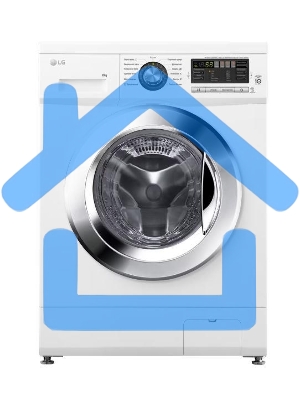 Стиральная машина LG F1096TD3 белая, загрузка фронтальная 8кг, 1000 об/мин., класс: A