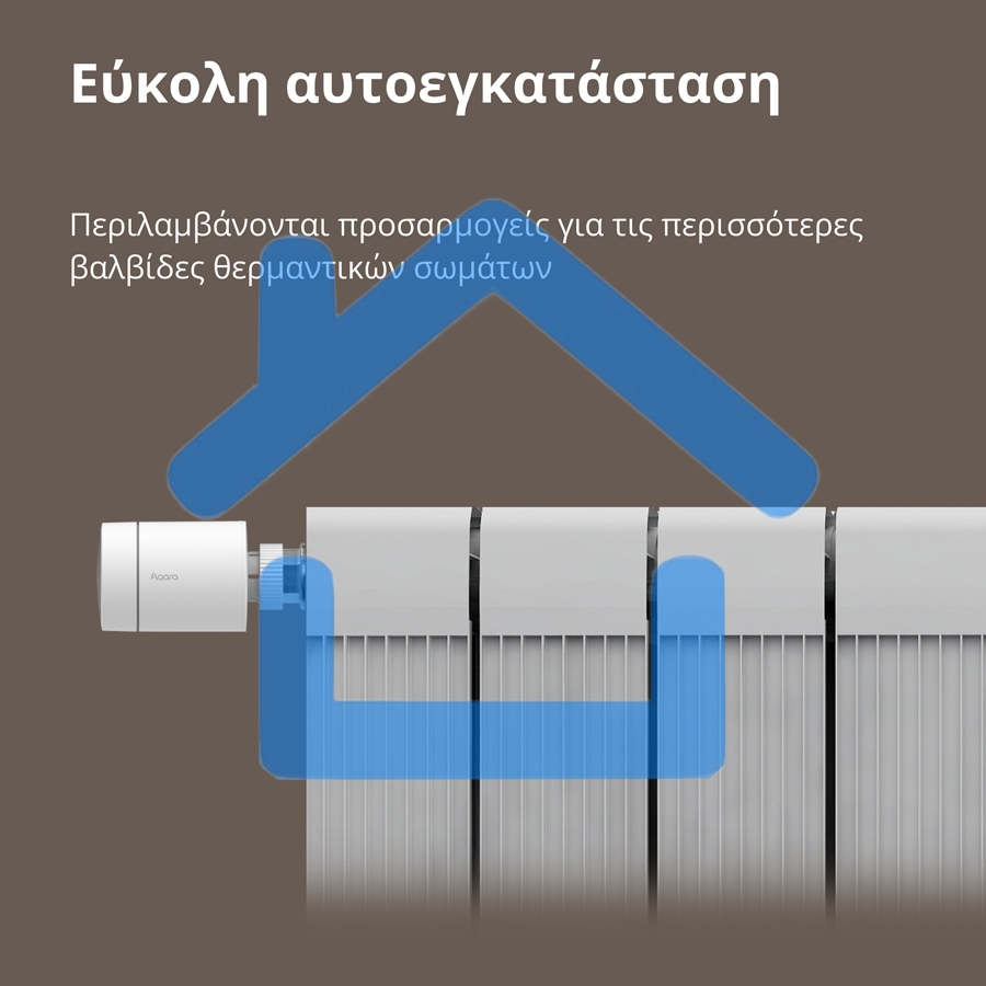 Термоголовка Aqara Smart Radiator Thermostat E1 (SRTS-A01) для радиат. резьбовой