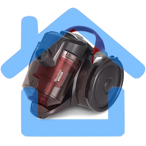 Пылесос Blackton Bt VC1403C черный/красный, 350/1400 Вт, уборка сухая, пылесборник контейнер, 2 л