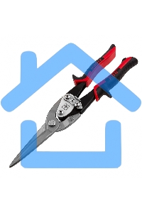 Ножницы по металлу Matrix, удлиненные, 290 мм, прямой рез, CrMo, 2-комп.обрезиненные рук-ки, PRO