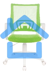 Кресло компьютерное Бюрократ CH-W695NLT TW-03A TW-18 салатовый, крестовина пластик, пластик белый