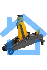 Домкрат гидравлический подкатной Denzel, 2 т, 135-385 мм 51230