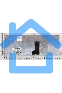 Клавиатура для ноутбука Asus UL30 K42 черная с серебристой рамкой