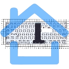 Клавиатура для ноутбука Toshiba Satellite C40-B черная с рамкой