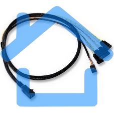 Кабель ACD-SFF8643-SATASB-10M, INT SFF8643-to-4*SATA+SB (MiniSAS HD -to- 4*SATA+SideBand internal cable) 100см