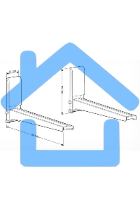 Кронштейн для СВЧ Holder MWS-2005 серебристый макс.40кг настенный фиксированный