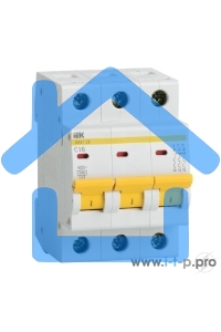 Выключатель автоматический модульный 3п C 40А 4.5кА ВА47-29 ИЭК MVA20-3-040-C