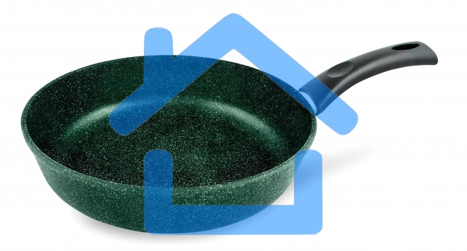 Сковорода НЕВА-МЕТАЛЛ 16128 Каменная 28см Балтик грин н/р