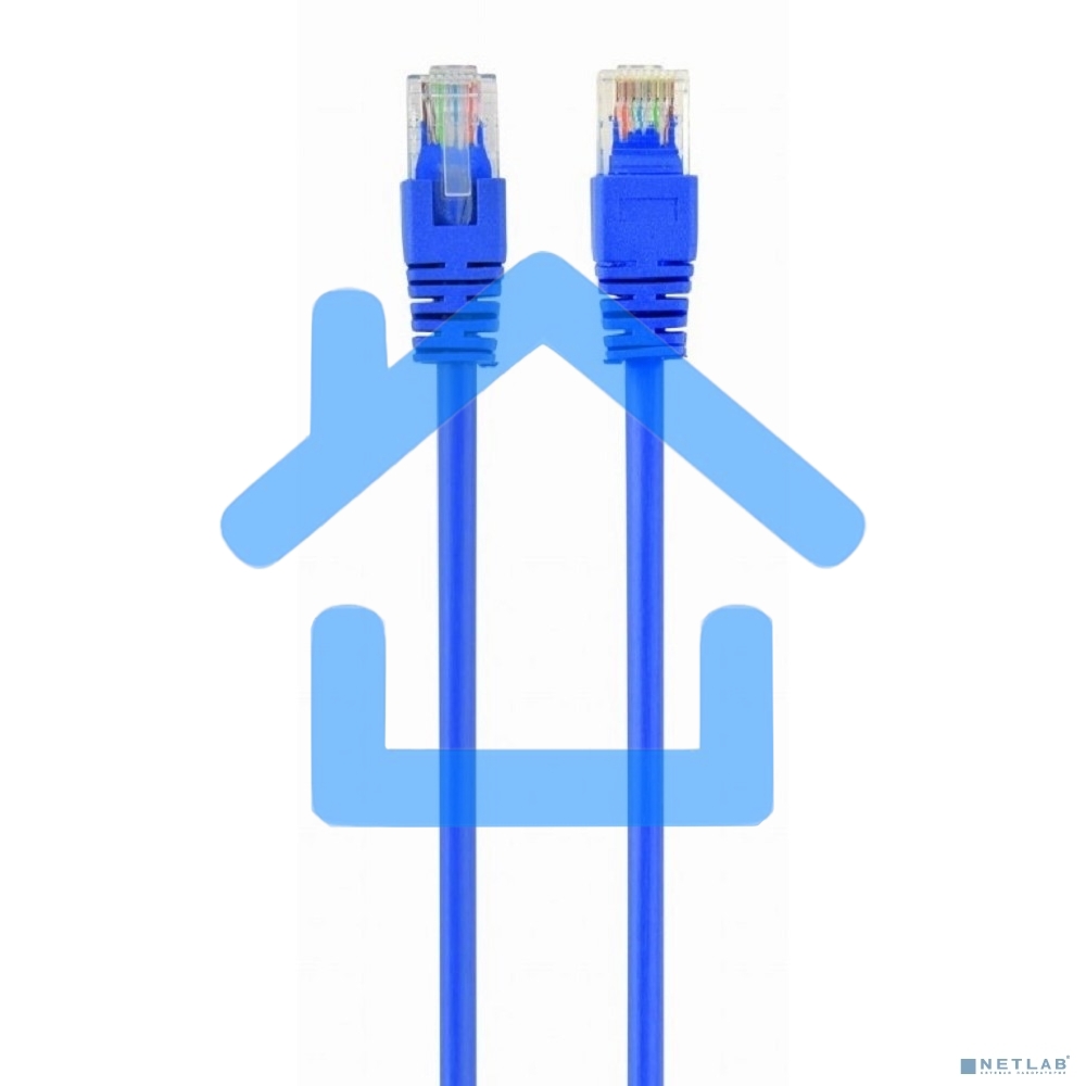 Патч-корд UTP Cablexpert кат.5e, 3м, литой, многожильный (синий)