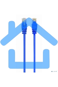 Патч-корд UTP Cablexpert кат.5e, 3м, литой, многожильный (синий)