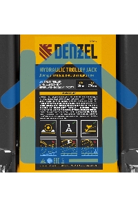 Домкрат гидравлический подкатной Denzel 2/3 т, 98-770 мм, быстрый подъем, низ. подхват, проф, SUV 51270