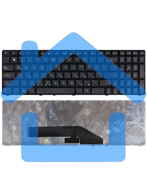 Клавиатура для ноутбука Asus K50 K60 K70 черная с рамкой