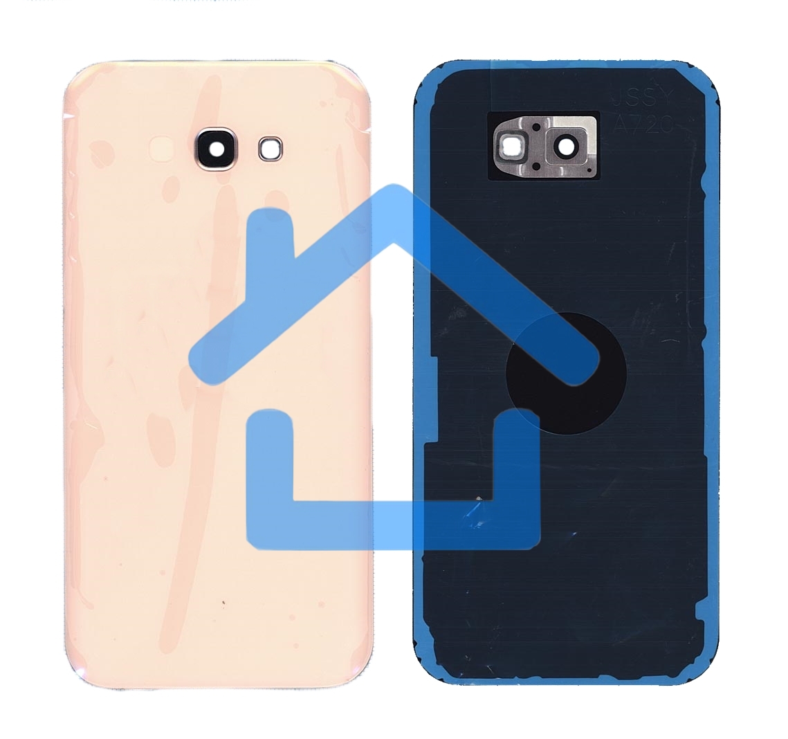 Задняя крышка для Samsung A720 Galaxy A7 (2017) розовая
