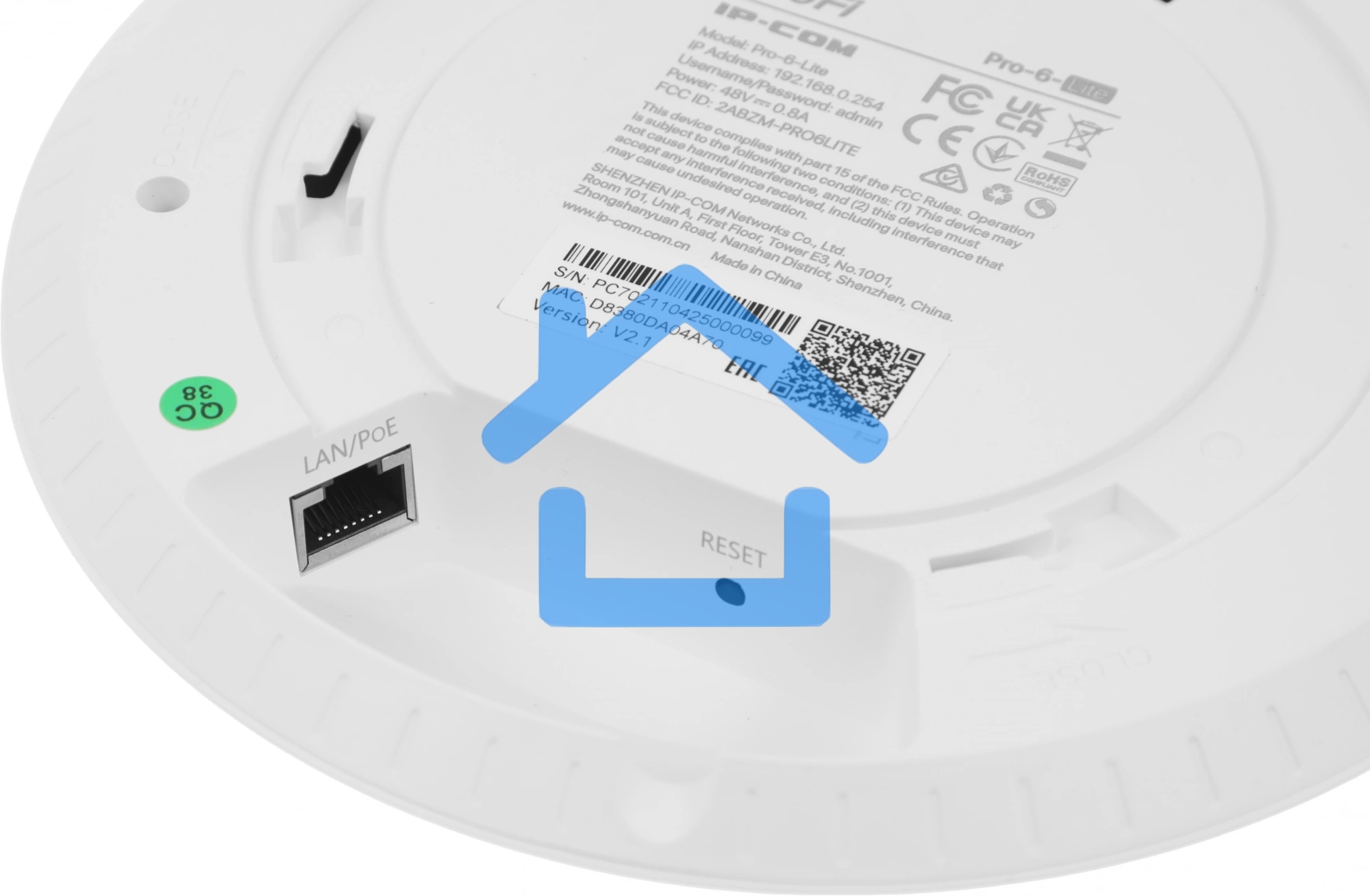 Точка доступа Wi-Fi IP-COM AX3000 MU-MIMO PRO-6-LITE