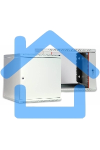 Шкаф настенный ЦМО ШРН-Э-9.650 9U 600x650мм пер.дв.стекл несъемные бок.пан. серый