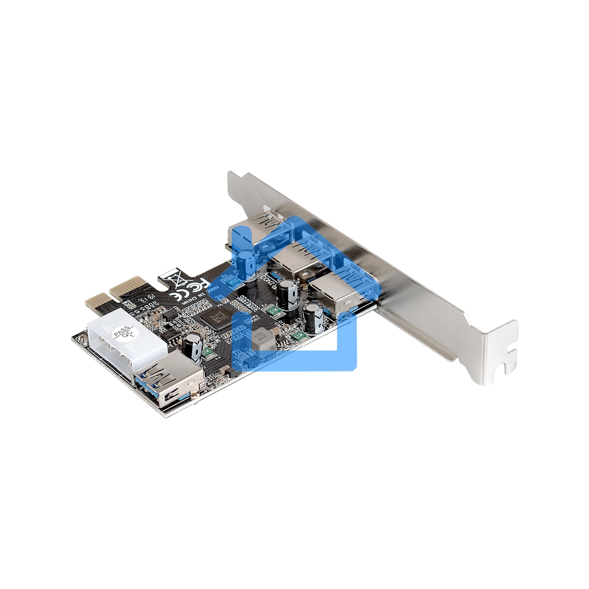 Контроллер ExeGate EXE-367 PCI-E 2.0, 3*USB 3.0 ext + 1*USB 3.0 int, разъем доп.питания (OEM)