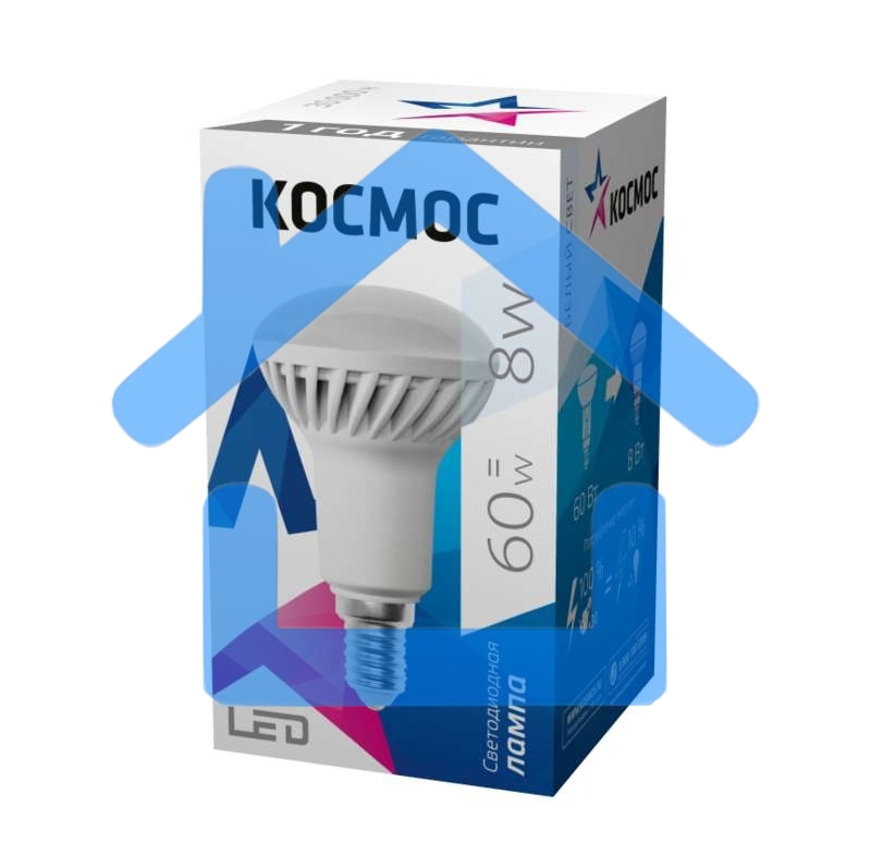 Лампа светодиодная LED R50 8Вт 220В E14 4500К Космос Lksm_LED8wR50E1445