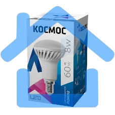 Лампа светодиодная LED R50 8Вт 220В E14 4500К Космос Lksm_LED8wR50E1445