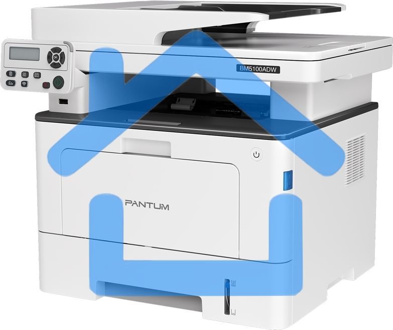 МФУ лазерное Pantum BM5100ADW, A4, ч/б, печ. до 40 стр/мин., скан. до 24 стр/мин., 1200x1200dpi, USB, RJ-45, Wi-Fi