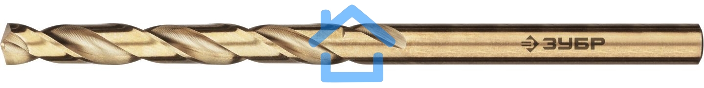 Сверло по металлу ЗУБР КОБАЛЬТ 4.0х75мм, сталь Р6М5, класс А