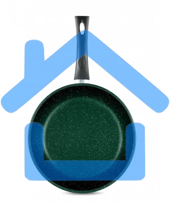 Сковорода НЕВА-МЕТАЛЛ 16128 Каменная 28см Балтик грин н/р