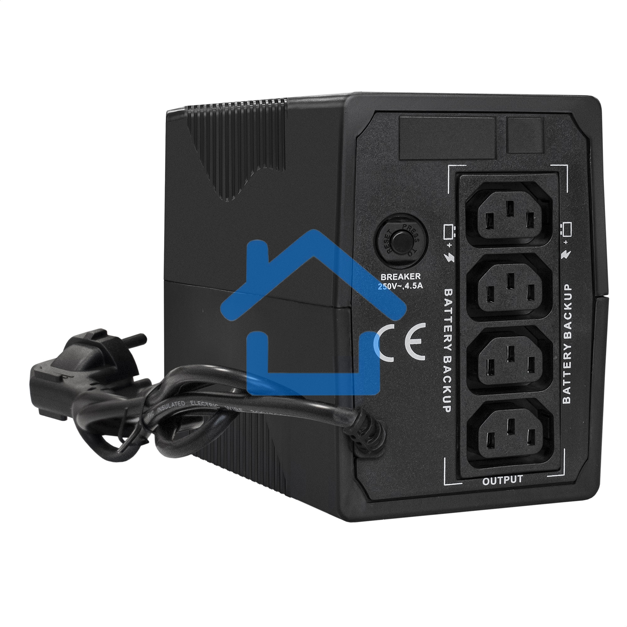 Источник бесперебойного питания ExeGate Power Smart ULB-650.LCD.AVR.4C13 650VA/360W, LCD, AVR, 4*C13, черный