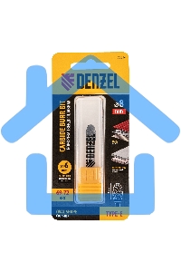 Борфреза по металлу твердосплавная, овальная, тип-E, 8 мм Denzel