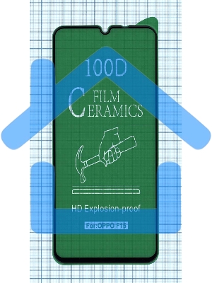 Керамическая пленка (стекло) для OPPO Reno 3 черный