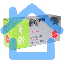 Картридж лазерный Cactus CS-C718M пурпурный (2900 стр.) для Canon i-Sensys MF8330/MF8340/MF8350/MF8360/MF8540/MF8580/LBP7200/7210/7660/7680