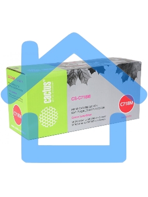 Картридж лазерный Cactus CS-C718M пурпурный (2900 стр.) для Canon i-Sensys MF8330/MF8340/MF8350/MF8360/MF8540/MF8580/LBP7200/7210/7660/7680