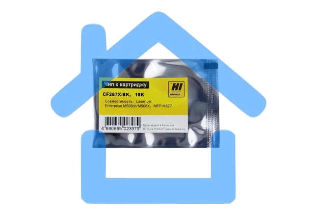 Чип Hi-Black к картриджу HP LJ Enterprise M506/M527/M501 (CF287X) OEM SIZE, Bk, 18K