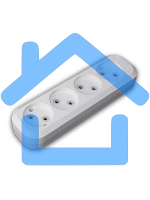 Колодка удлинителя 4 гнезда без заземления MAKEL MGP141