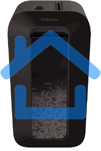 Шредер Fellowes PowerShred LX65 черный (секр.P-4)/перекрестный/10лист./22лтр./скрепки/скобы/пл.карты