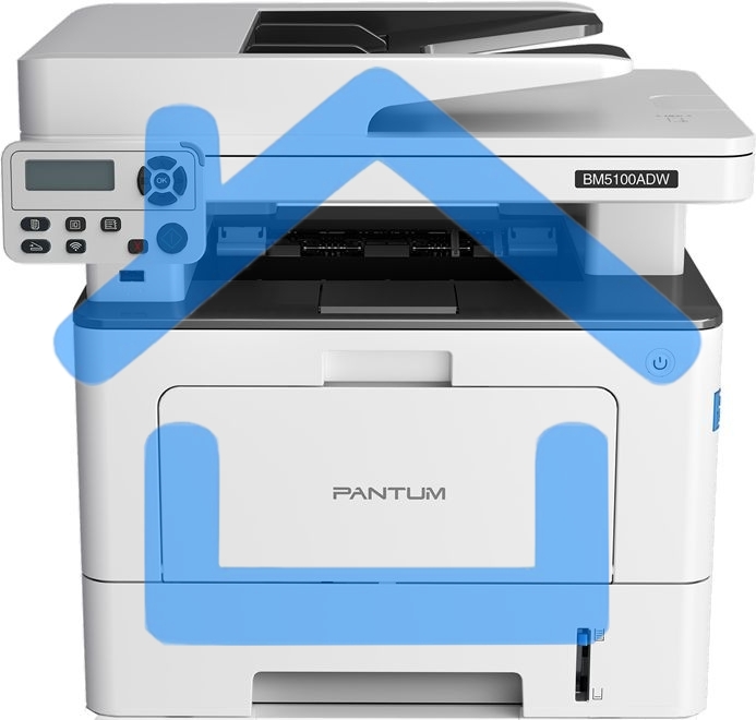 МФУ лазерное Pantum BM5100ADW, A4, ч/б, печ. до 40 стр/мин., скан. до 24 стр/мин., 1200x1200dpi, USB, RJ-45, Wi-Fi