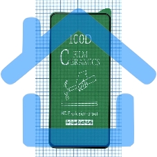 Керамическая пленка (стекло) для OPPO A52 черный